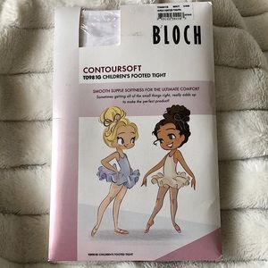 CHILDREN’S FOOTES TIGHTS WHITE NEW !! BY BLOCH